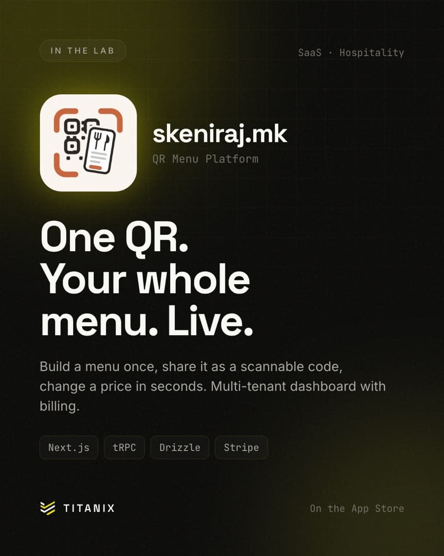 skeniraj.mk — A QR menu in minutes — no app, no reprinting.